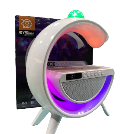 Lampara G Con Altavoz Y Luz RGB Carga QI